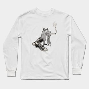 Shoe And Cigarette Long Sleeve T-Shirt